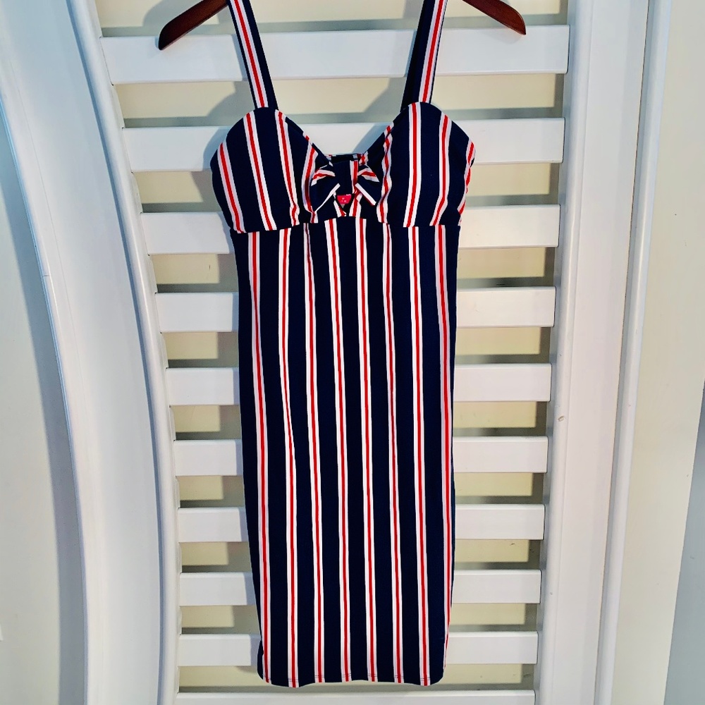 2/$30 No Boundaries, Striped, Sleeveless Dress